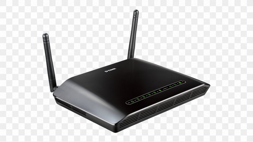 D-Link ADSL2 + Modem/router, 802.11 B/g/n, 300Mpbs, 4xRJ45, 1xWAN, ... Wireless Router Wireless Access Points, PNG, 1664x936px, Dlink, Digital Subscriber Line, Dlink Rangebooster N Dsl2750b, Dsl Modem, Electronics Download Free