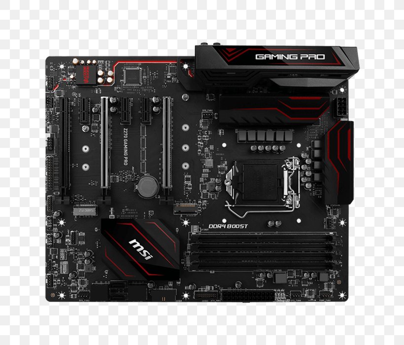 Intel Motherboard MSI H270 GAMING PRO CARBON LGA 1151 ATX, PNG, 700x700px, Intel, Asrock Fatal1ty Z270 Gaming K6, Atx, Computer Accessory, Computer Case Download Free