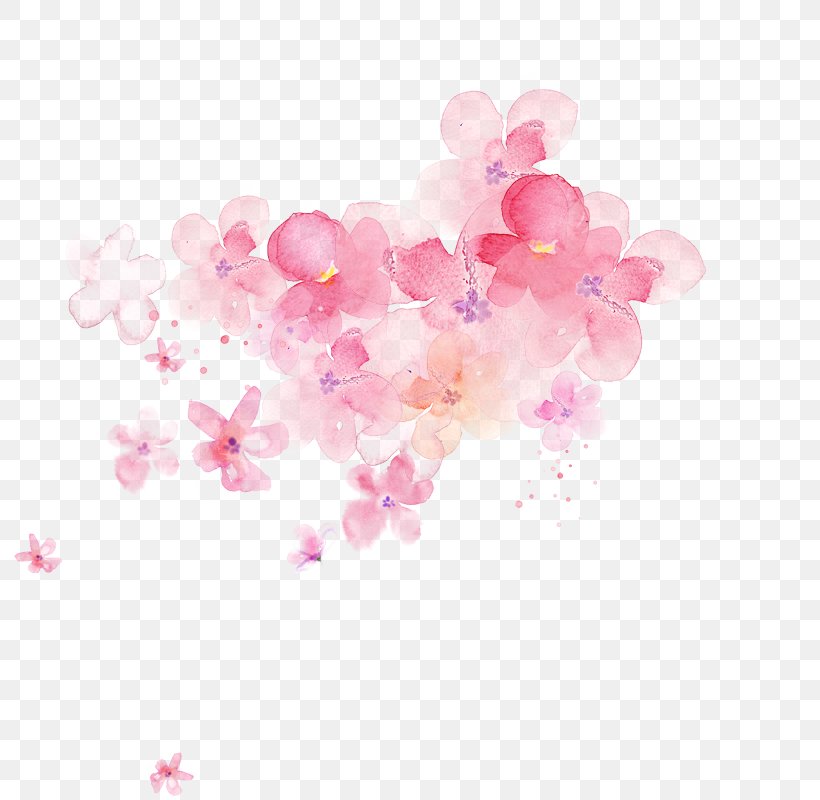 Image Desktop Wallpaper Watercolor Painting Clip Art, PNG, 800x800px, Watercolor Painting, Blossom, Cherry Blossom, Flower, Heart Download Free