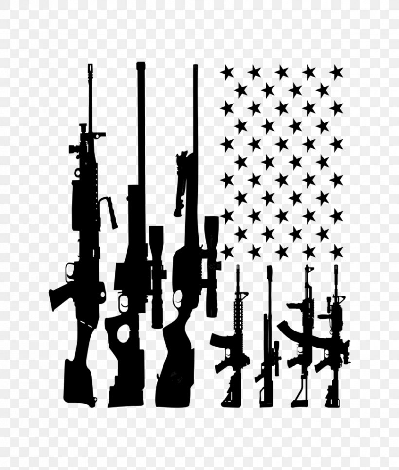 Wall Decal United States Paper Sticker, PNG, 868x1024px, Decal, Black, Black And White, Firearm, Flag Of The United States Download Free