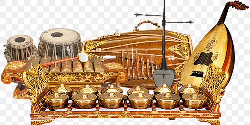 Alat Muzik Tradisional Brunei Gamelan Jawa Musical Instruments, PNG, 814x410px, Watercolor, Cartoon, Flower, Frame, Heart Download Free