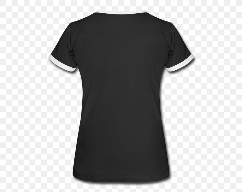 T-shirt Hoodie Neckline Blouse Sleeve, PNG, 650x650px, Tshirt, Active Shirt, Black, Blouse, Clothing Download Free