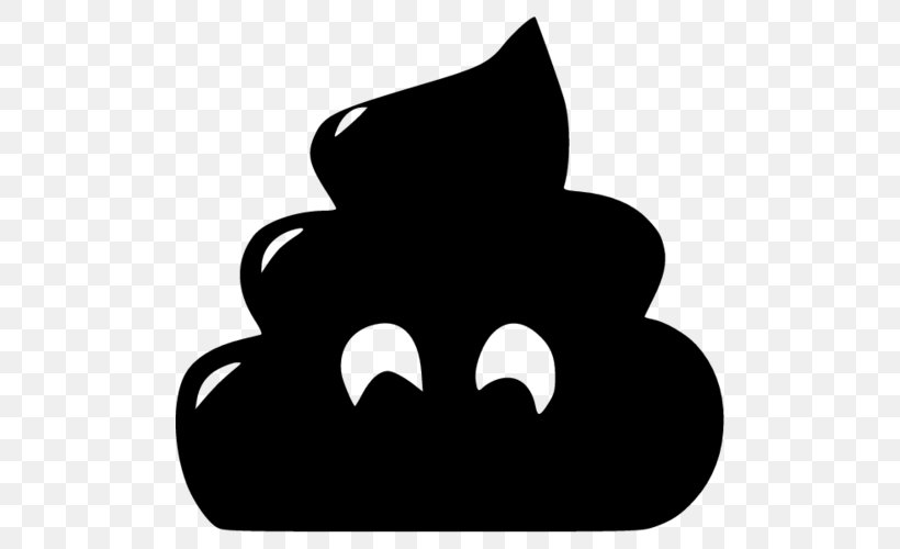 Black Silhouette White Snout Clip Art, PNG, 500x500px, Black, Black And White, Black M, Carnivoran, Cat Download Free