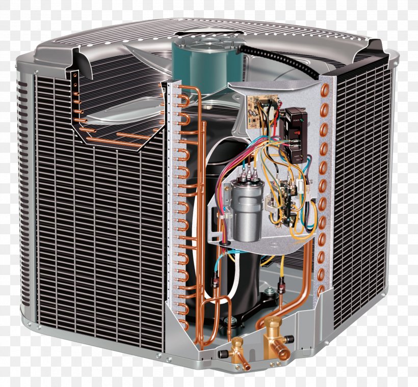 Furnace Air Conditioning HVAC Fan Refrigeration, PNG, 2497x2317px, Furnace, Air Conditioning, Central Heating, Computer Cooling, Condenser Download Free