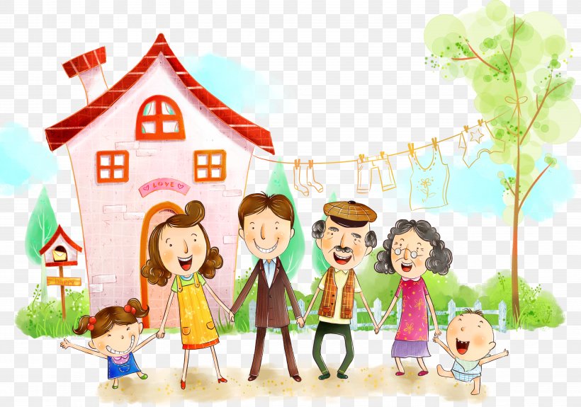 Family Marriage Happiness Husband Human Bonding, PNG, 4947x3470px, Family, Art, Cartoon, Child, Child Discipline Download Free