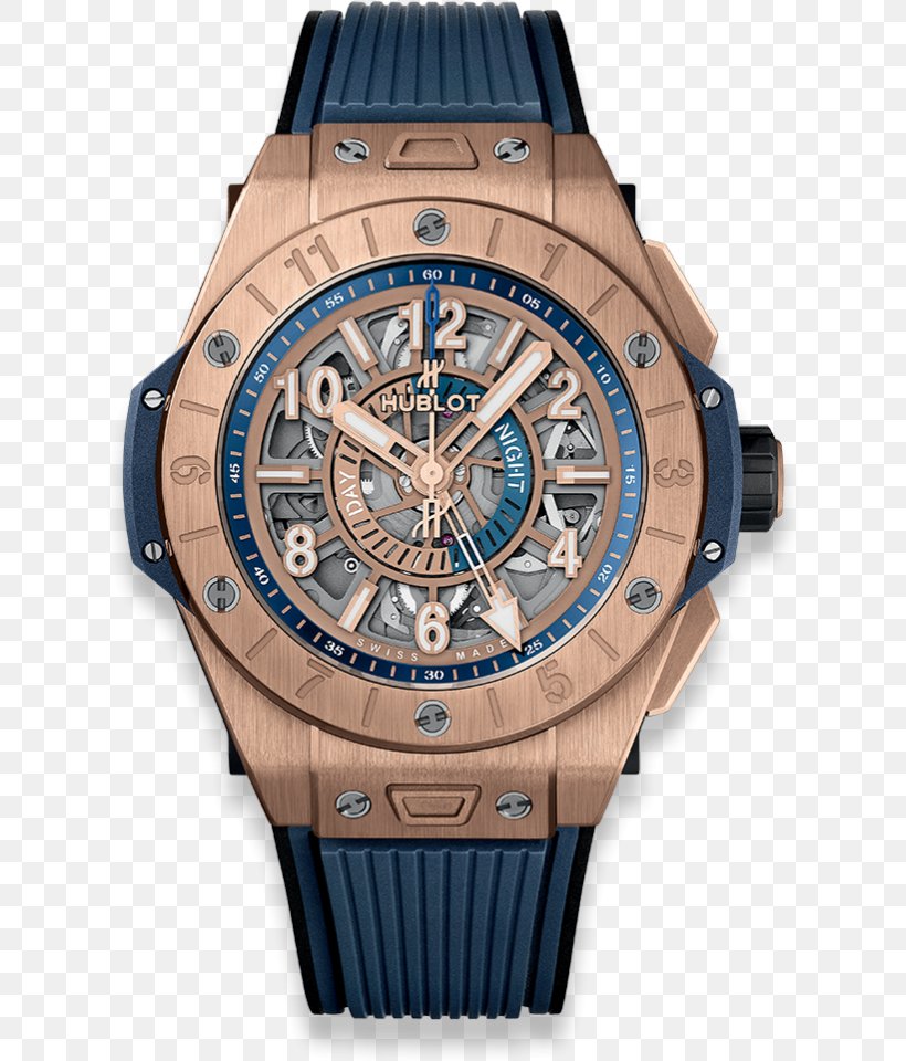Hublot Gold Watch Flyback Chronograph, PNG, 626x960px, Hublot, Bracelet, Chronograph, Clock, Flyback Chronograph Download Free