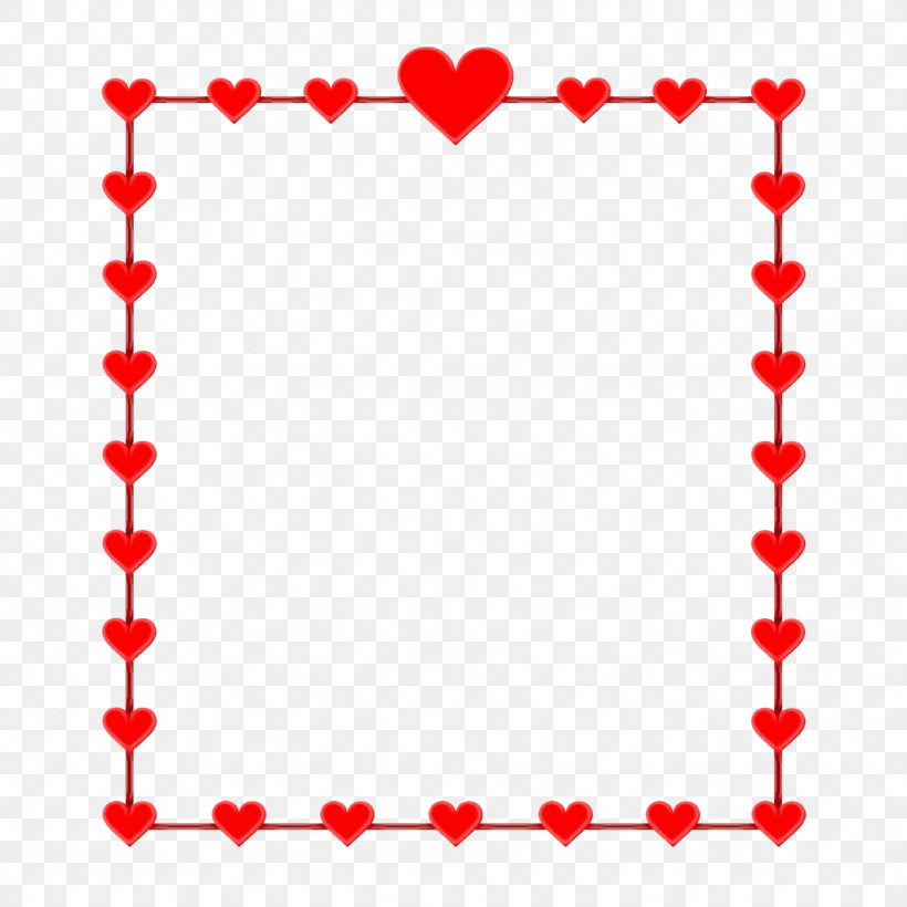 Red Heart Rectangle, PNG, 1024x1024px, Watercolor, Heart, Paint, Rectangle, Red Download Free