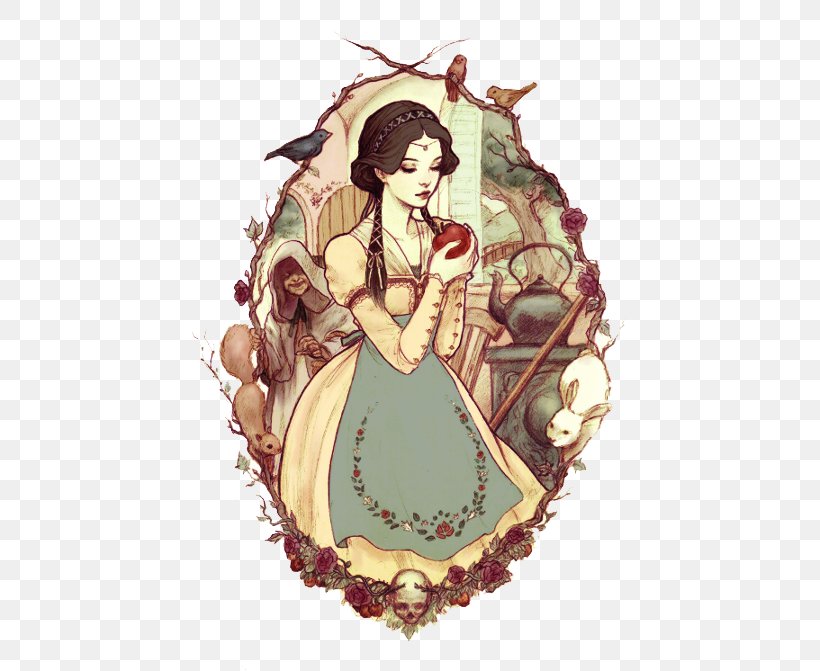 Snow White Queen Rapunzel Drawing Illustration, PNG, 478x671px, Watercolor, Cartoon, Flower, Frame, Heart Download Free