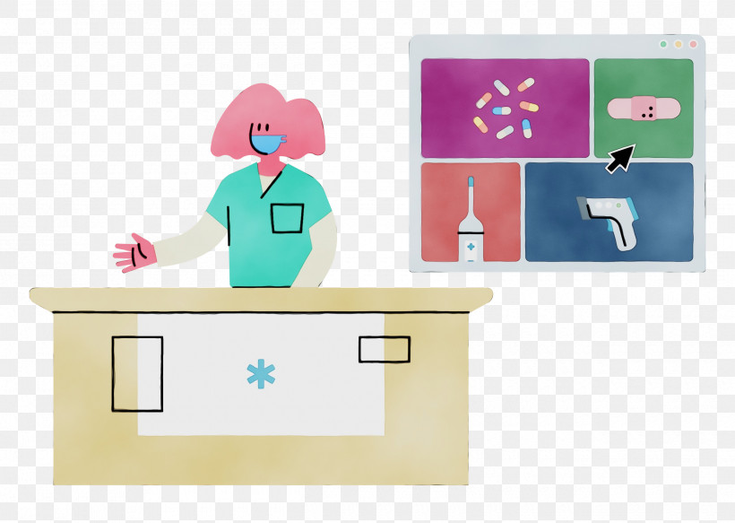 Desk Shelf Cartoon Purple, PNG, 2500x1780px, Front Desk, Cartoon, Desk, Paint, Purple Download Free