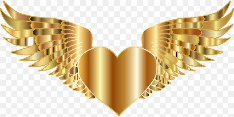 Gold Heart Clip Art, PNG, 960x480px, Watercolor, Cartoon, Flower, Frame, Heart Download Free