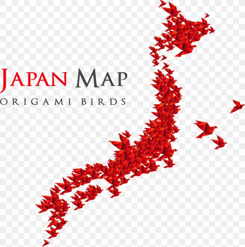 Japan Bird Paper Crane Origami, PNG, 894x902px, Japan, Area, Bird, Crane, Map Download Free