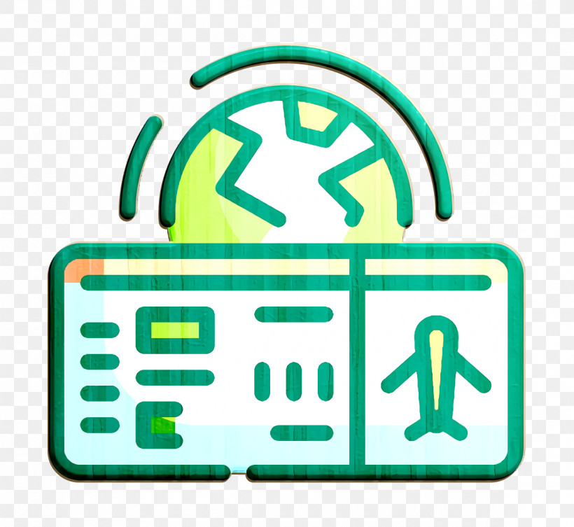 Boarding Pass Icon Travel Icon, PNG, 1160x1066px, Boarding Pass Icon, Green, Line, Symbol, Travel Icon Download Free