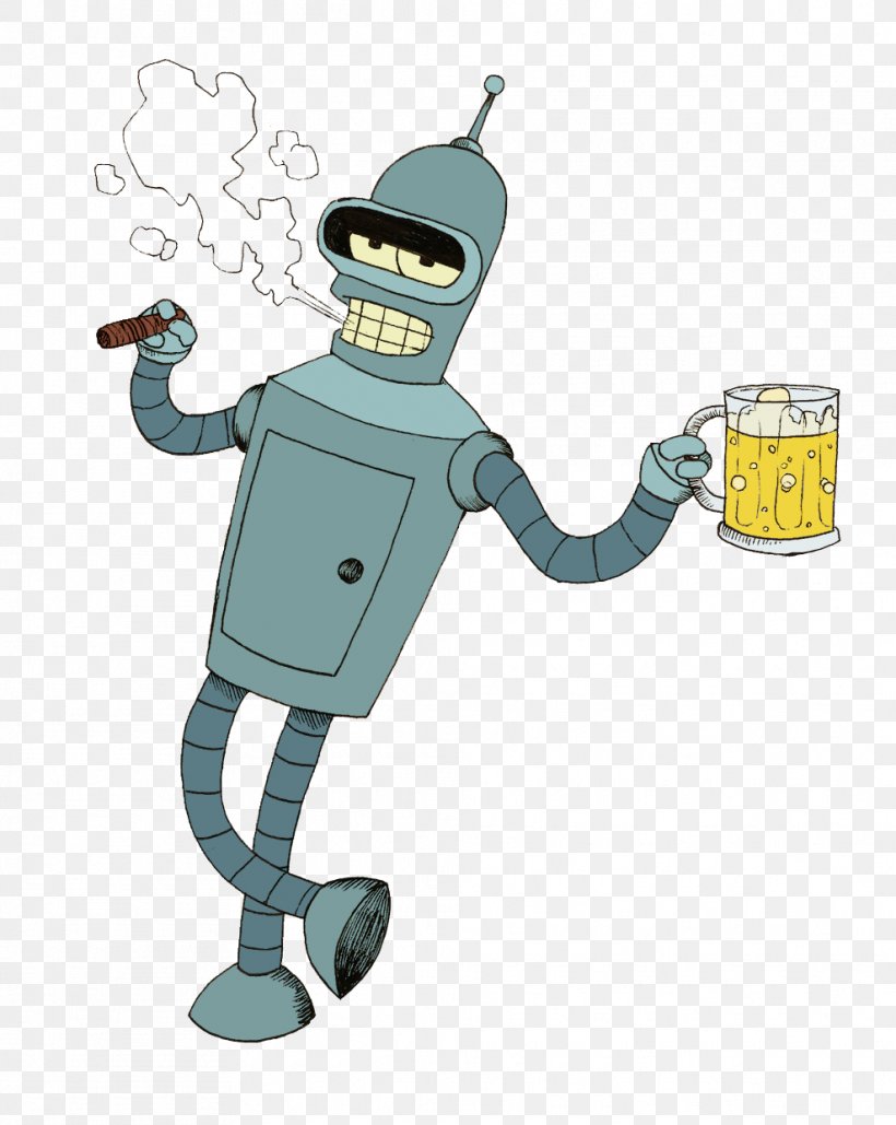 Bender T-shirt Philip J. Fry Robot Animated Cartoon, PNG, 988x1240px, Bender, Animated Cartoon, Animation, Art, Cartoon Download Free