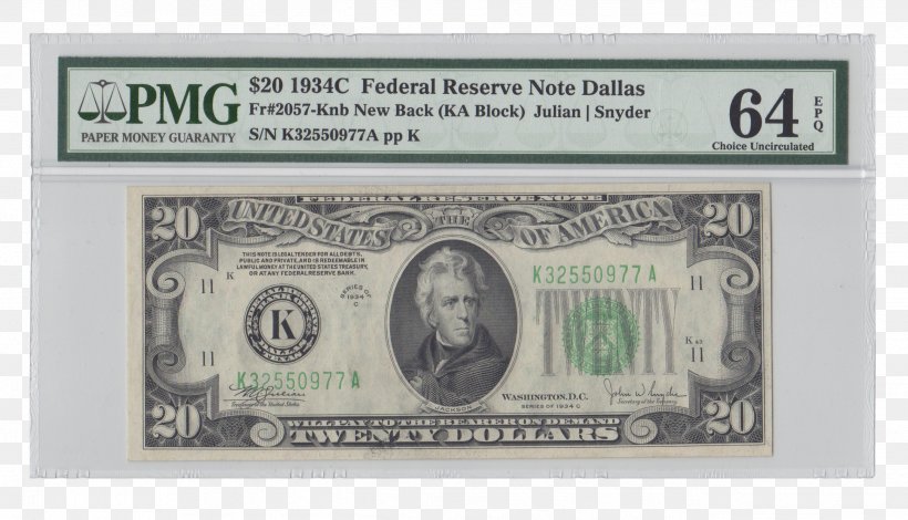 United States Twenty-dollar Bill Federal Reserve Note United States One-dollar Bill United States Dollar Banknote, PNG, 2593x1488px, United States Twentydollar Bill, Banknote, Cash, Coin, Currency Download Free