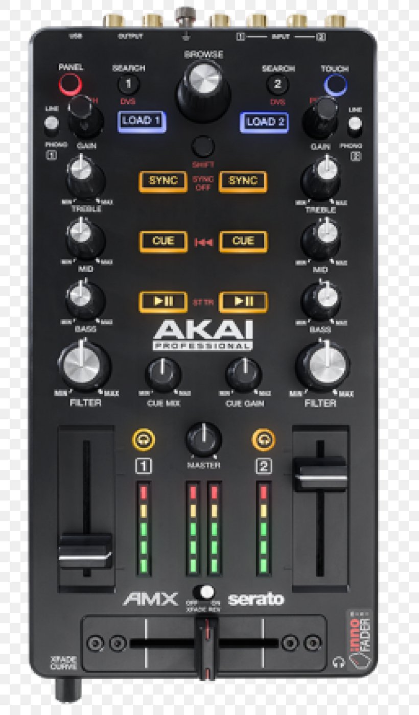 Akai AMX Disc Jockey Audio Mixers Ableton Live, PNG, 756x1400px, Akai, Ableton Live, Akai Professional, Audio, Audio Control Surface Download Free