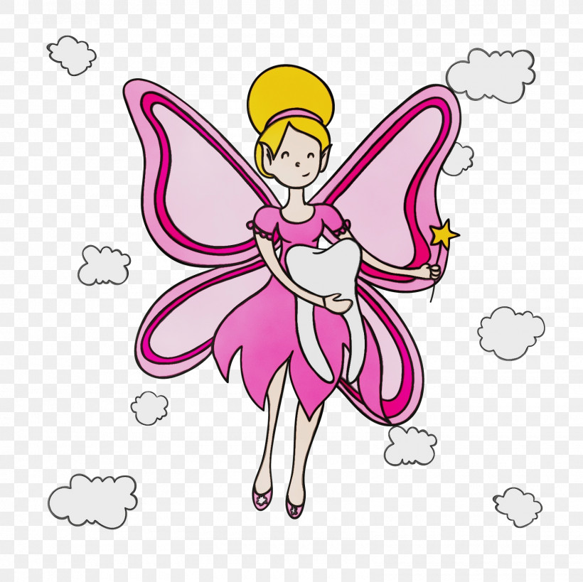 Butterflies Fairy Cartoon Party Birthday, PNG, 1600x1600px, Watercolor, Banner, Birthday, Butterflies, Cartoon Download Free