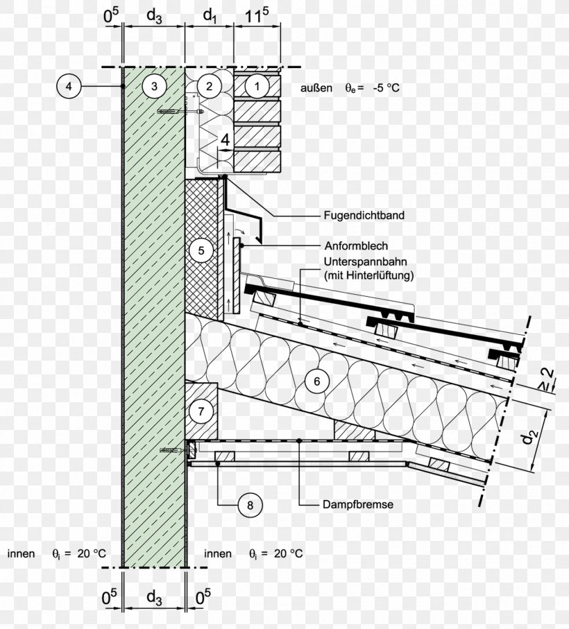 Flat Roof Wall Pfettendach Masonry Veneer, PNG, 1772x1962px, Roof, Area, Artwork, Attic, Bargeboard Download Free