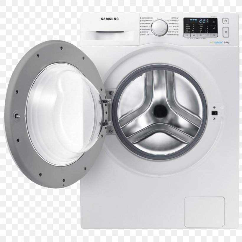 Samsung Washing Machine Washing Machines Samsung 1400rpm Ecobubble Washing Machine, PNG, 1400x1400px, Samsung, Cleaning, Electric Motor, Electricity, Hardware Download Free