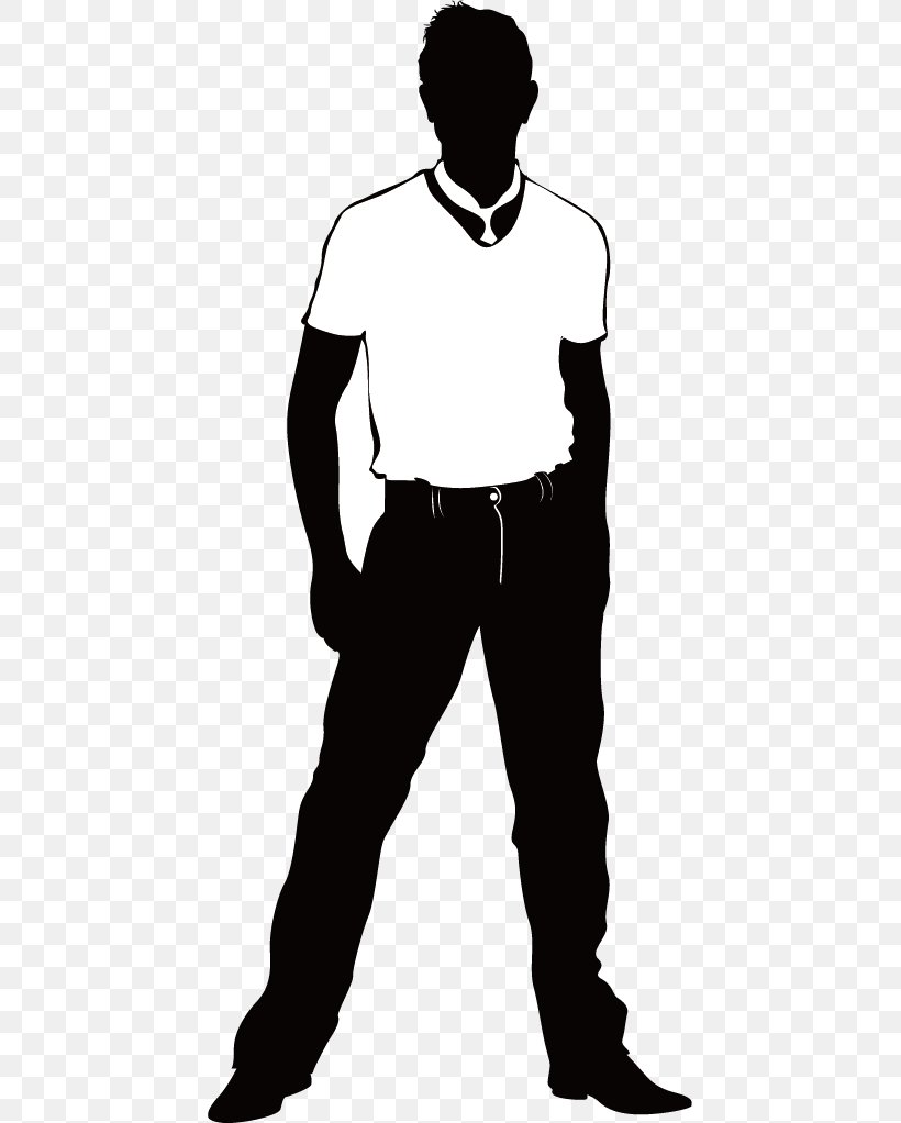 Silhouette Icon, PNG, 441x1022px, Silhouette, Black, Black And White, Digital Image, Footwear Download Free