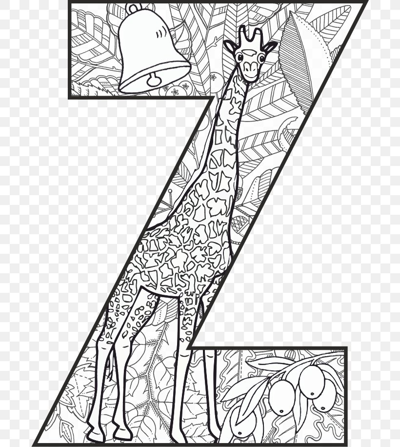 Coloring Book Mandala Letter Z Phonics Png 692x916px Coloring Book Alphabet Area Art Black And White