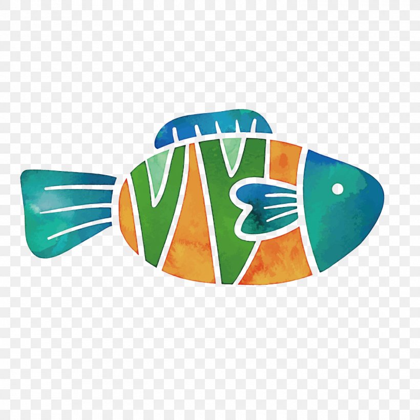 Green Cute Fish Vector, PNG, 1500x1500px, Watercolor Painting, Cartoon, Fish, Illustrator, Orange Download Free