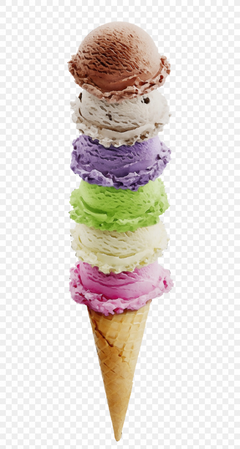Ice Cream, PNG, 1013x1895px, Watercolor, Banan, Cone, Flavor, Ice Download Free