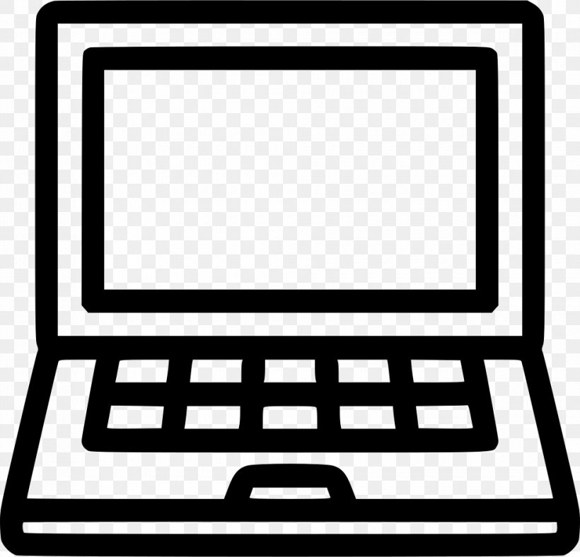 Laptop Icon Design Handheld Devices, PNG, 980x942px, Laptop, Area, Black And White, Brand, Communication Download Free