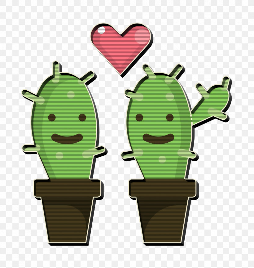Wedding Icon Cactus Icon, PNG, 1068x1126px, Wedding Icon, Cactus, Cactus Icon, Cartoon, Green Download Free