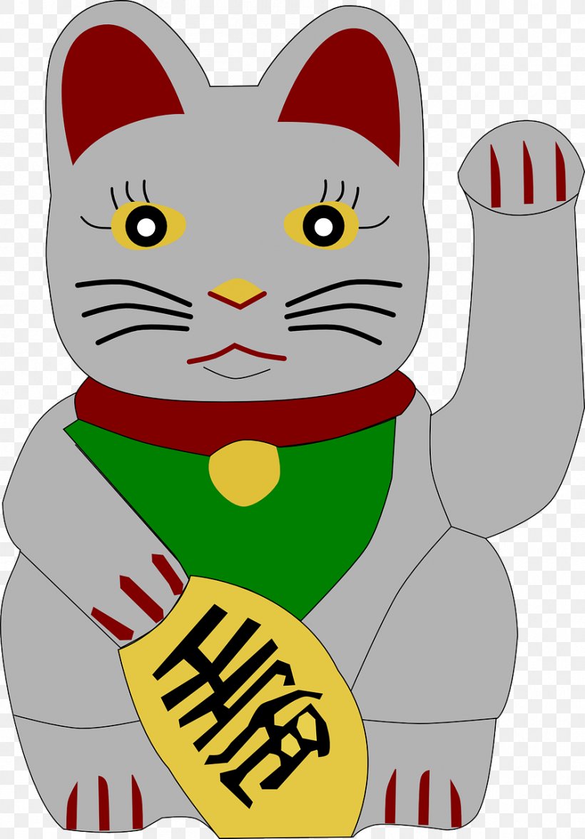Cat Kitten Maneki-neko Clip Art, PNG, 892x1280px, Cat, Artwork, Black Cat, Carnivoran, Cartoon Download Free