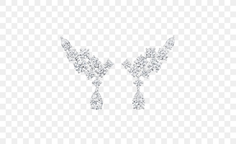 Earring Jewellery Harry Winston, Inc. Diamond, PNG, 760x500px, Earring, Black And White, Body Jewelry, Brilliant, Clothing Accessories Download Free