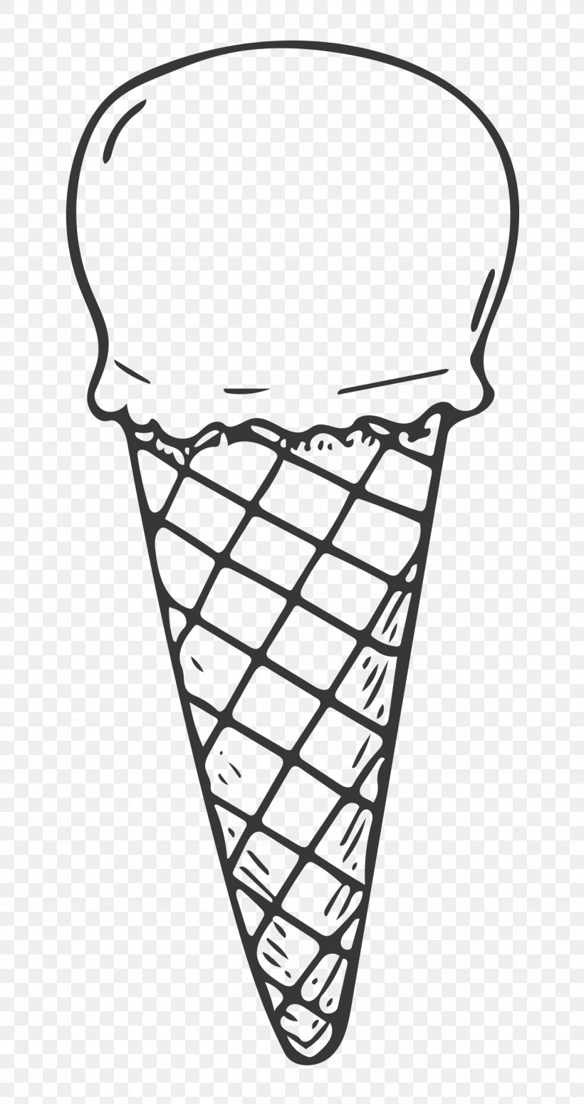 Ice Cream Cones Omelette Dessert, PNG, 1298x2454px, Ice Cream, Animation,  Area, Black And White, Cartoon Download