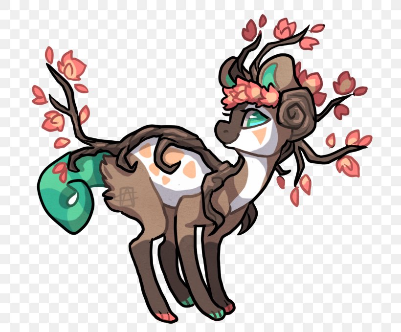 Reindeer DeviantArt Drawing, PNG, 736x679px, Watercolor, Cartoon, Flower, Frame, Heart Download Free