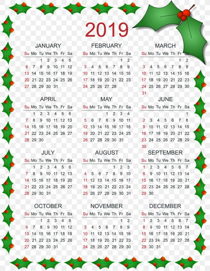 2019 Calendar Christmas., PNG, 850x1100px, Calendar, Area, Death, Flower, Flowering Plant Download Free