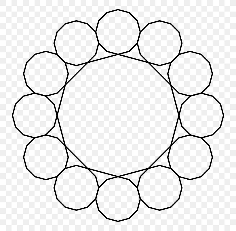 Star Polygon Polygram Dodecagram Regular Polygon, PNG, 800x800px, Star Polygon, Area, Black And White, Data, Dodecagon Download Free