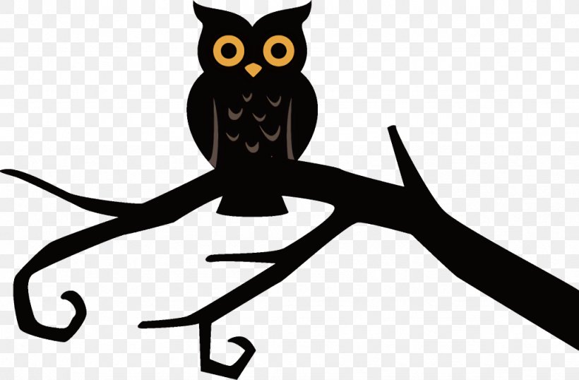 Owl Halloween Owl Halloween, PNG, 1024x672px, Owl Halloween, Bird, Bird Of Prey, Black, Branch Download Free