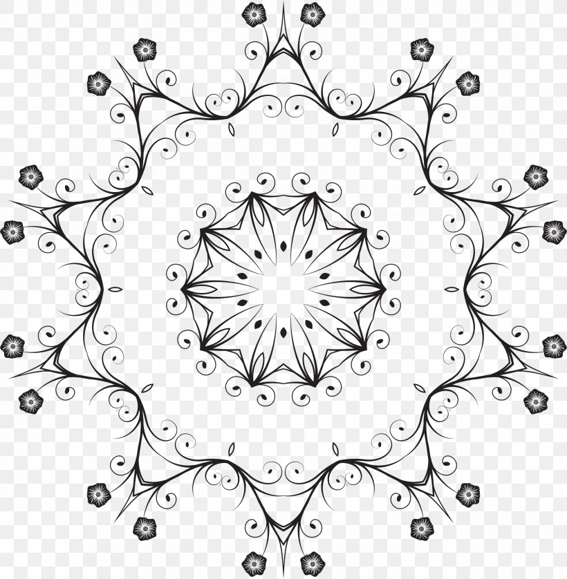 Line Art Black And White Clip Art, PNG, 2262x2312px, Line Art, Area, Black, Black And White, Flora Download Free