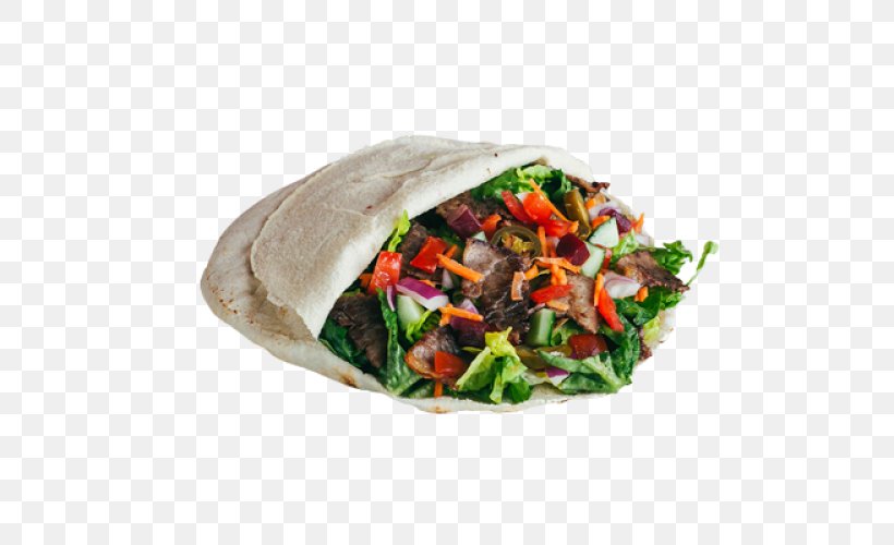 Pita Wrap Shawarma Korean Taco Gyro, PNG, 500x500px, Pita, Bread, Chicken As Food, Cuisine, Dish Download Free