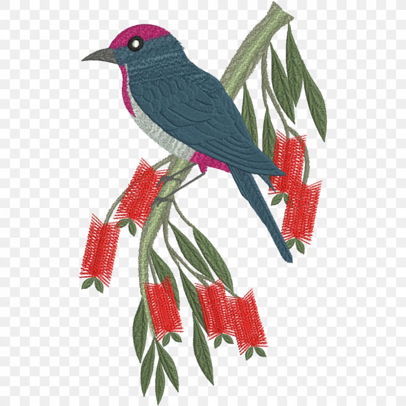 Bird Machine Embroidery Parrot, PNG, 1000x1000px, Bird, Art, Beak, Cardinal, Creative Arts Download Free