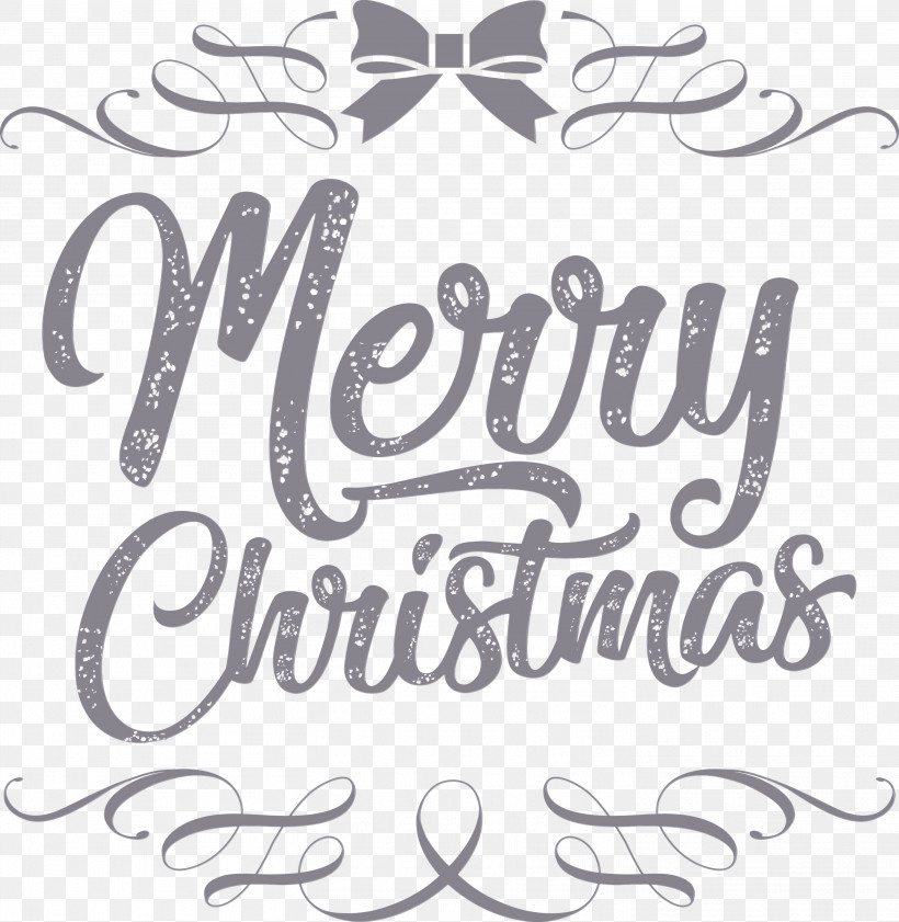 Calligraphy Handwriting Logo Font Black And White, PNG, 2923x3000px, Merry Christmas, Black, Black And White, Calligraphy, Geometry Download Free