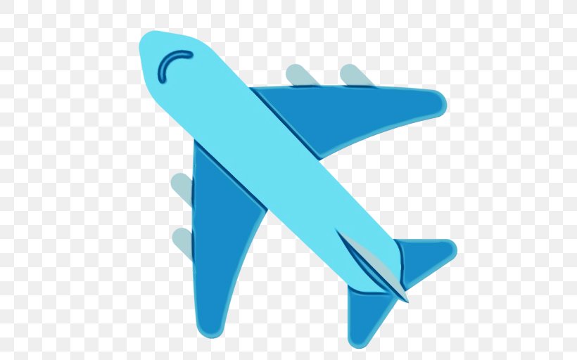Cartoon Airplane, PNG, 512x512px, Airplane, Blue, Fin, Smile, Turquoise Download Free