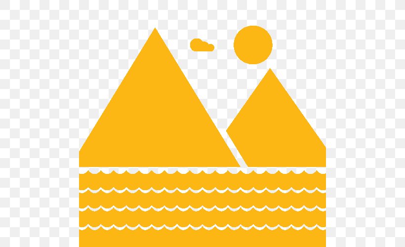 Line Triangle Pyramid, PNG, 500x500px, Pyramid, Area, Text, Triangle, Yellow Download Free