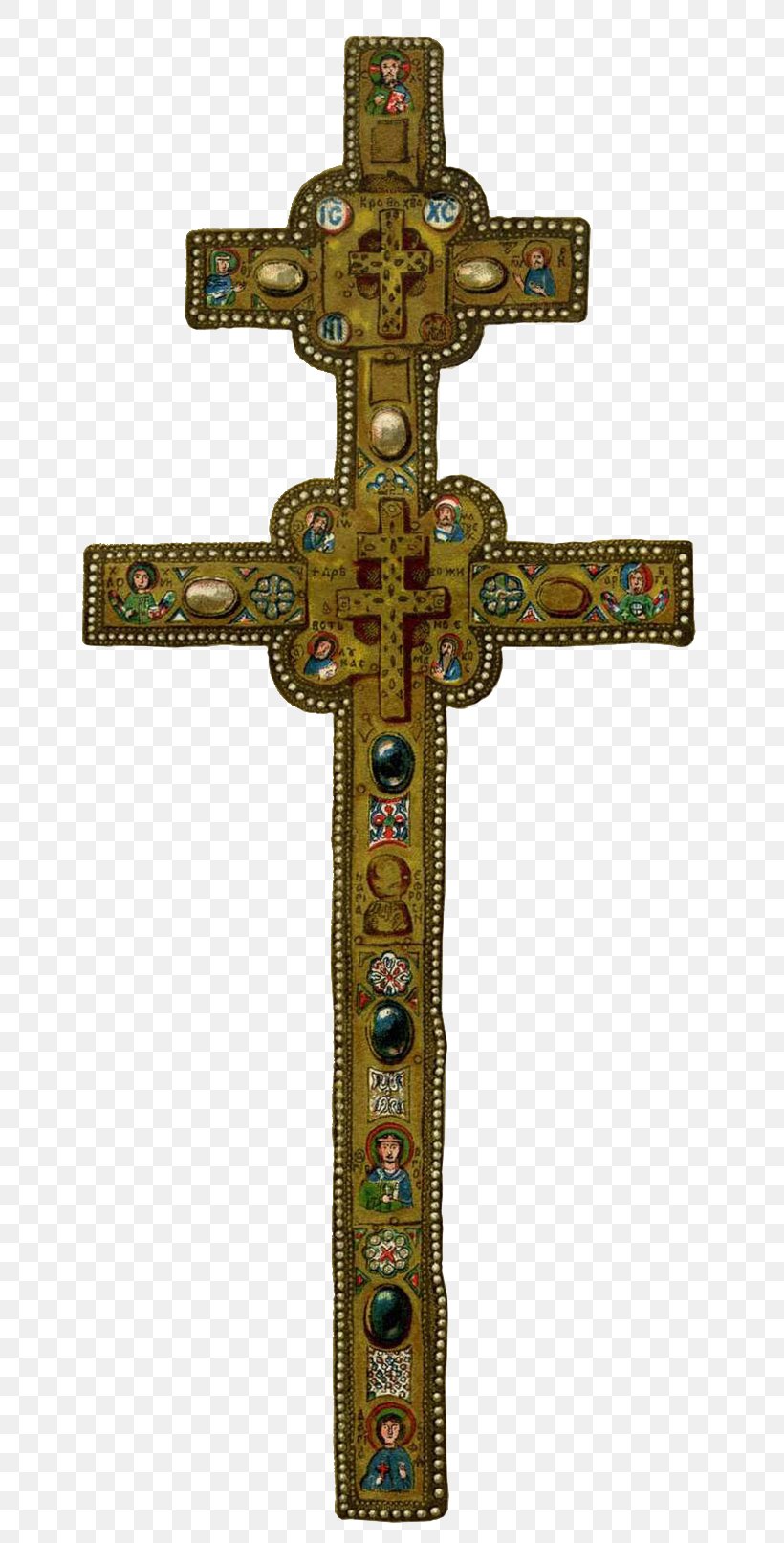 Cross Of Saint Euphrosyne Patriarchal Cross Symbol Cross Of Lorraine, PNG, 716x1614px, Cross, Artifact, Christian Cross, Christian Cross Variants, Cross Of Lorraine Download Free