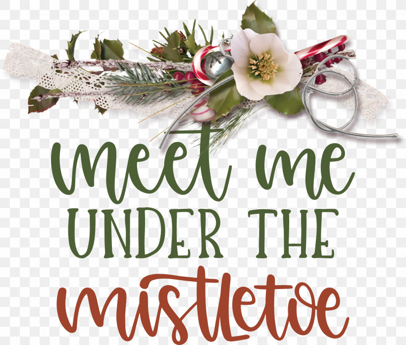 Meet Me Under The Mistletoe Mistletoe, PNG, 3000x2551px, Mistletoe, Biology, Christmas Day, Christmas Ornament, Christmas Ornament M Download Free