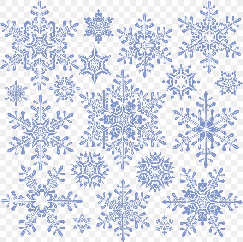 Snowflake Euclidean Vector Clip Art, PNG, 3476x3463px, Snowflake, Area, Blue, Cdr, Graphic Designer Download Free