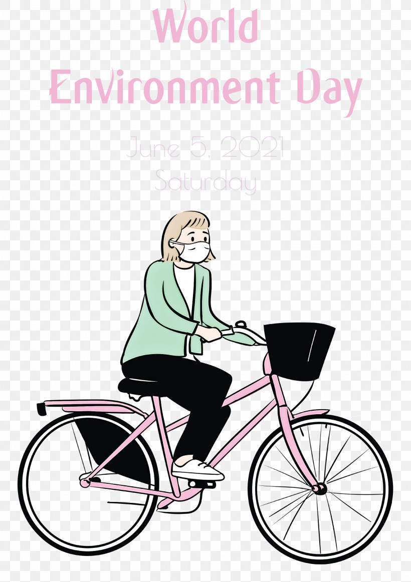 World Environment Day, PNG, 2117x3000px, World Environment Day, Abike, Bicycle, Bicycle Wheel, Cartoon Download Free