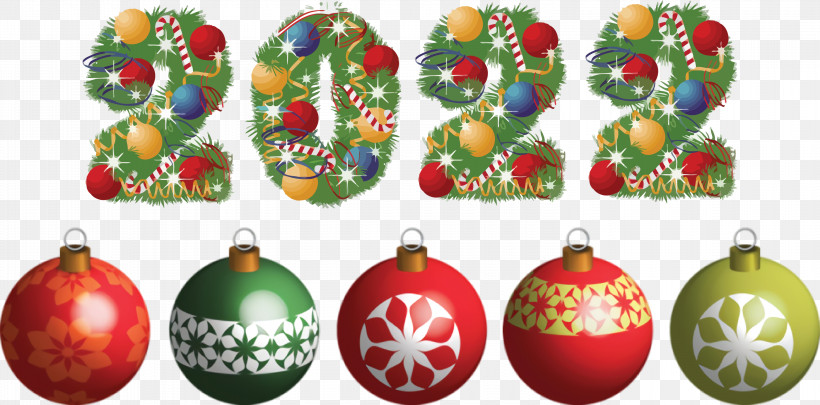 2022 Happy New Year 2022 New Year 2022, PNG, 3000x1485px, Bauble, Christmas Day, Christmas Ornament M, Fruit, Holiday Ornament Download Free