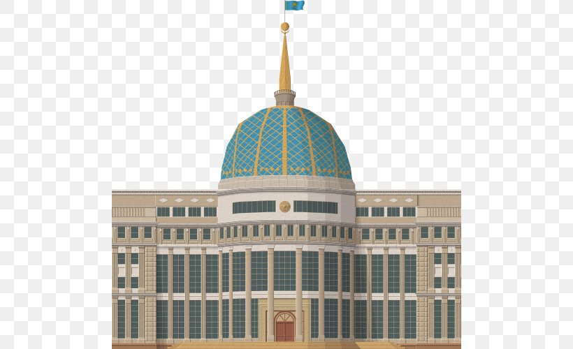 Aqorda Presidential Palace Kazakh Steppe Building Golden Retriever, PNG, 500x500px, Building, Astana, Corporate Headquarters, Dome, Facade Download Free