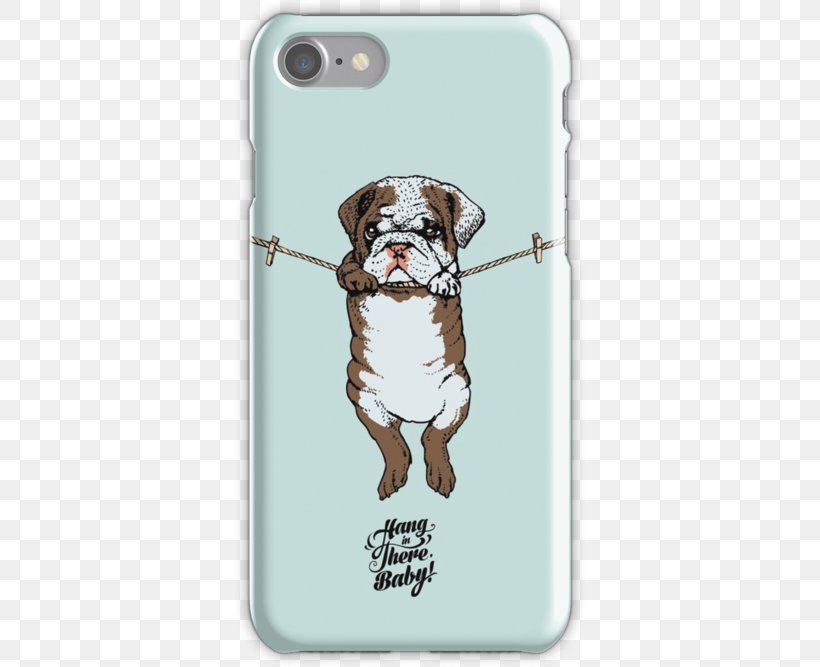 IPhone 7 IPhone 6S IPhone 8 Hang In There, Baby IPhone 6 Plus, PNG, 500x667px, Iphone 7, Bulldog, Carnivoran, Dog, Dog Breed Download Free