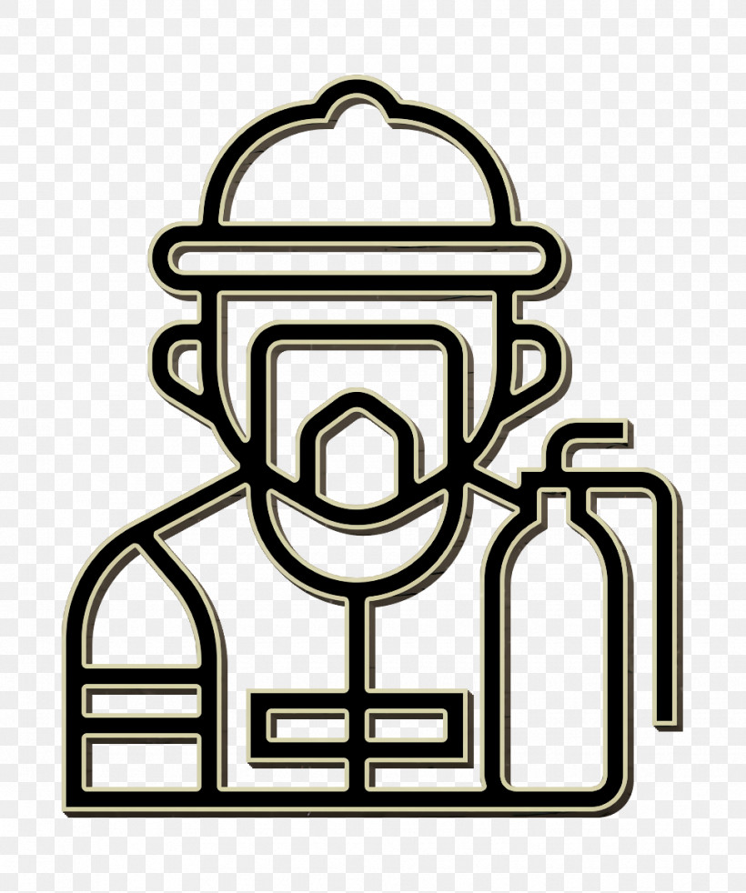 Jobs And Occupations Icon Fireman Icon, PNG, 970x1162px, Jobs And Occupations Icon, Coloring Book, Fireman Icon, Line, Line Art Download Free
