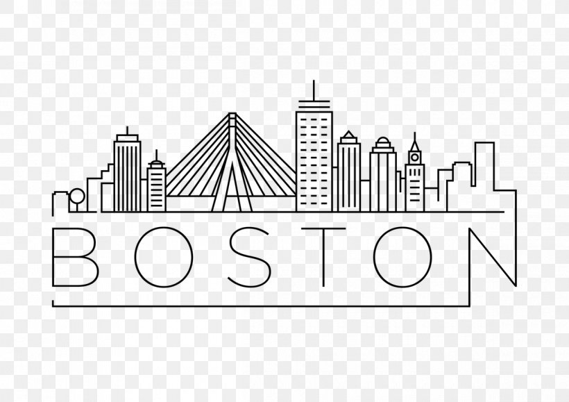 Boston Skyline Royalty-free, PNG, 1200x848px, Boston, Area, Art, Black And White, Brand Download Free